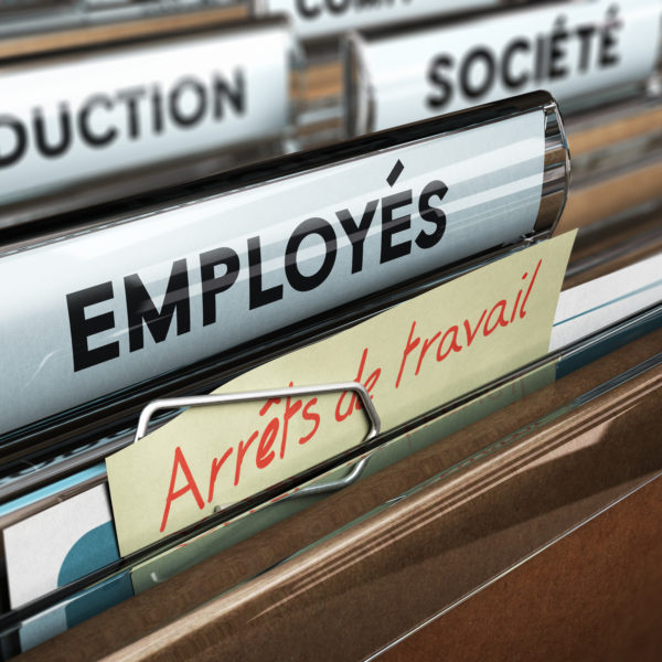 Arrêt de travail - Gestion du personnel