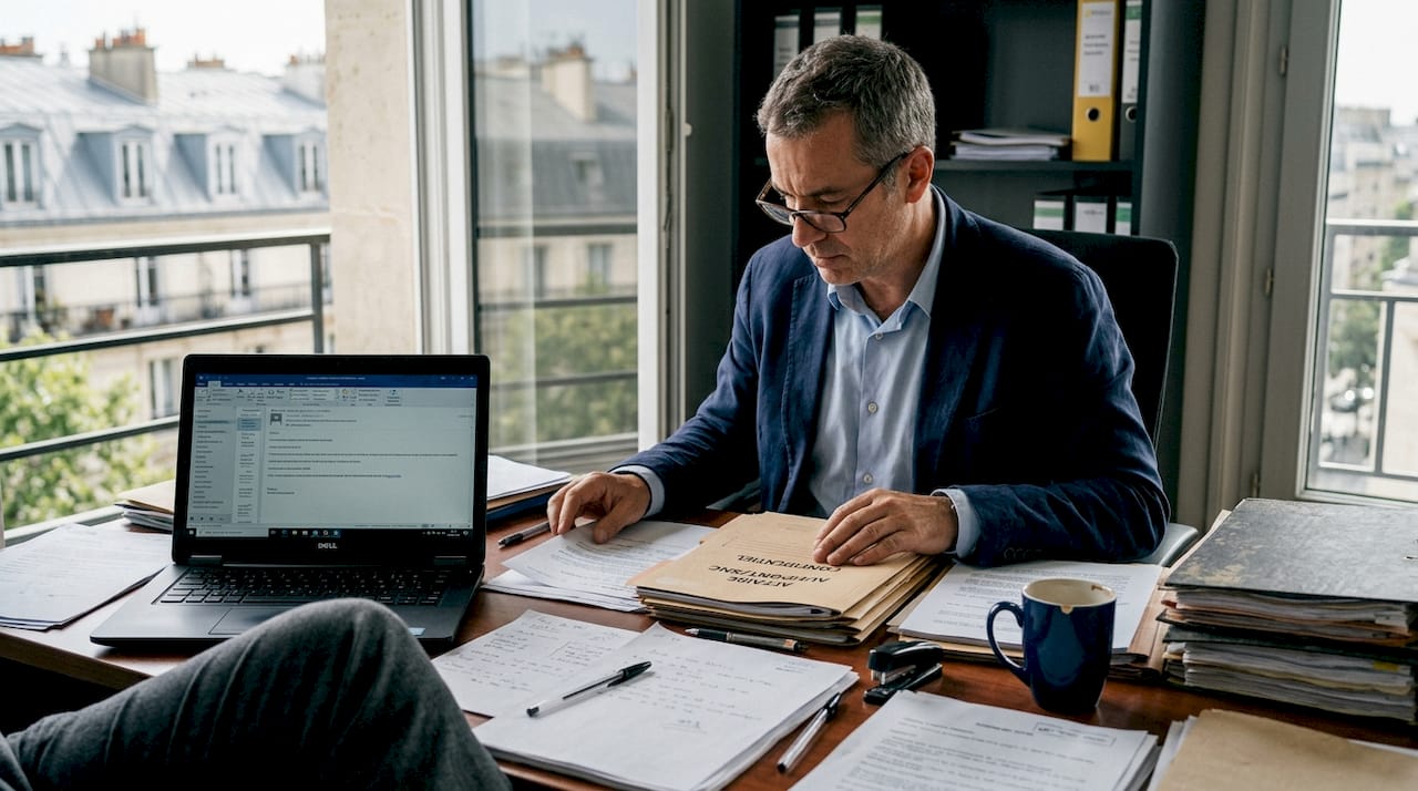 Agent chargé d’examiner des dossiers au sein d’un service administratif