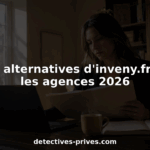 Un détective privé passe en revue des dossiers sur son bureau, analysant chaque détail pour faire avancer son enquête.