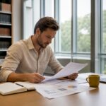 Un responsable conformité analyse les dossiers relatifs à la concurrence déloyale.