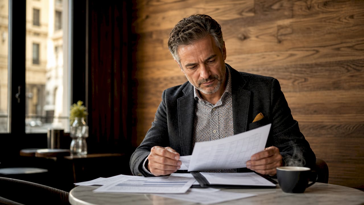 Le responsable logistique passe en revue les documents relatifs aux livraisons.