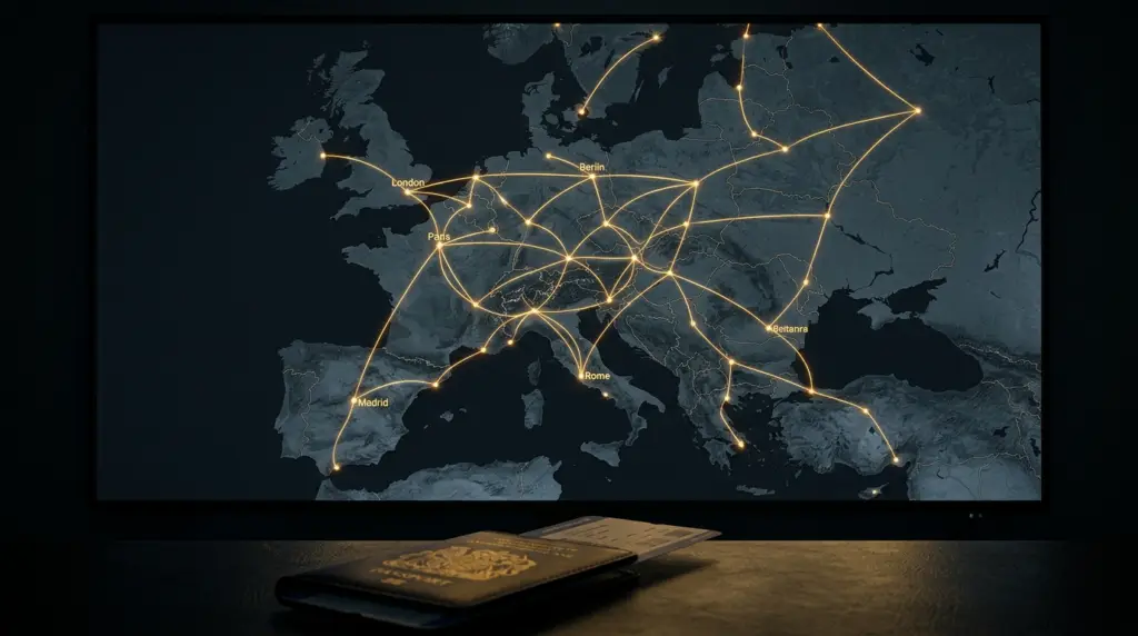 Réseau de partenaires agréés en Europe — 30+ pays couverts