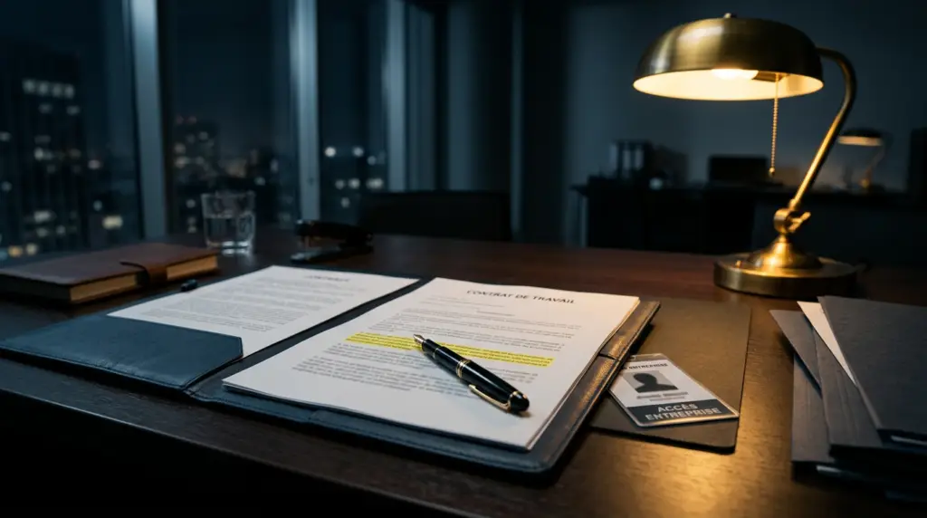 Contrat et badge dissimulé — violation de clause de non-concurrence