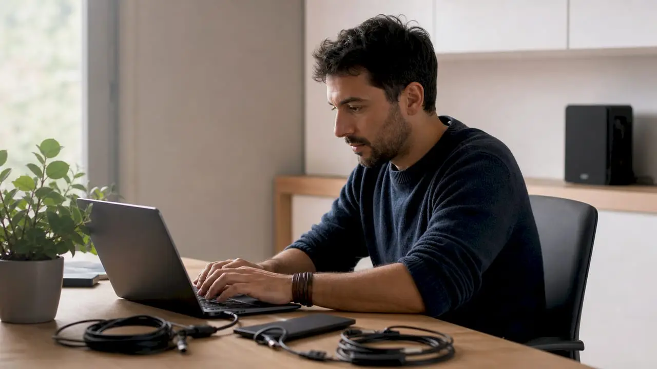 Enjeux de l'anonymat en investigation : guide 2026 2 Un expert en cybersécurité en pleine configuration de systèmes informatiques