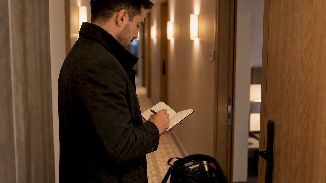 Explication enquête sous couverture : méthodes et enjeux 1 Un enquêteur consignant ses observations à l’intérieur