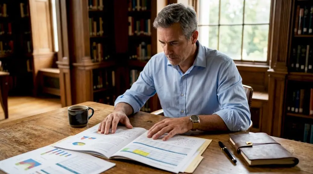 Enquête interne en entreprise : définition, obligations et méthodes 4 Enqueteur examinant des documents d enquete interne