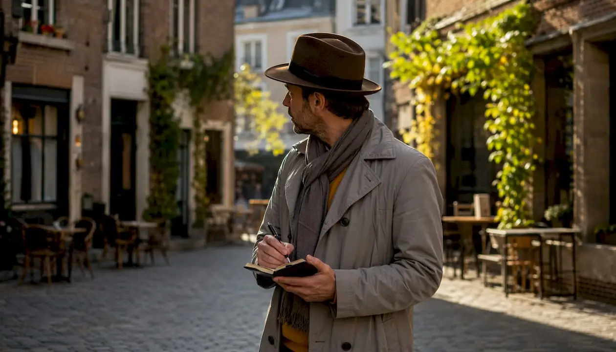 Constat d'huissier et enquête privée : comment obtenir des preuves légales 1 Détective privé en pleine filature dans les rues.