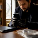Enquêteur collectant des preuves numériques