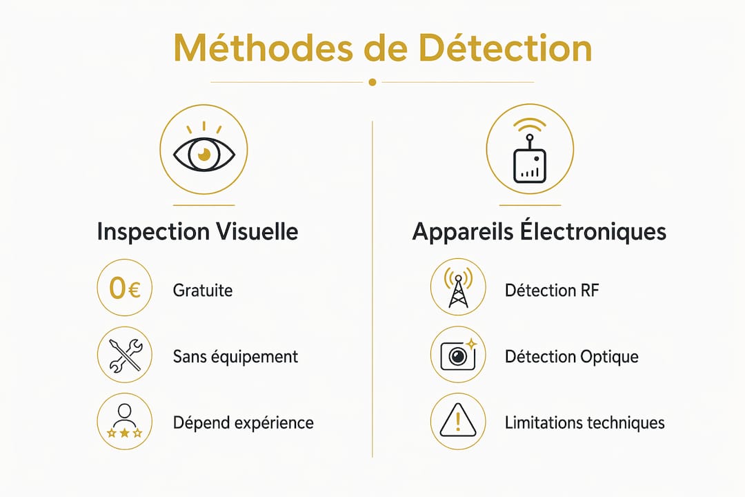 Comment détecter une caméra cachée : guide 2026 2 Tour d’horizon des différentes techniques pour repérer une caméra